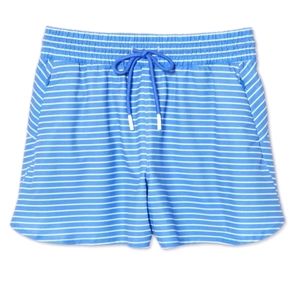 NWT XS striped mid-rise quick dry 4" shorts